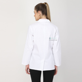 Female Button Closure Full Sleeve Lab Coat