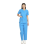 Indosurgicals Faux Wrap Neck Female Scrub Suit