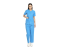 Indosurgicals Faux Wrap Neck Female Scrub Suit