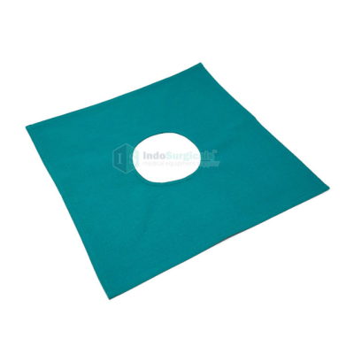 Indosurgicals Reusable Cotton Drape Sheet with Hole