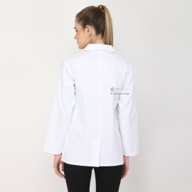 Indosurgicals Snap Closure Full Sleeve Female Lab Coat