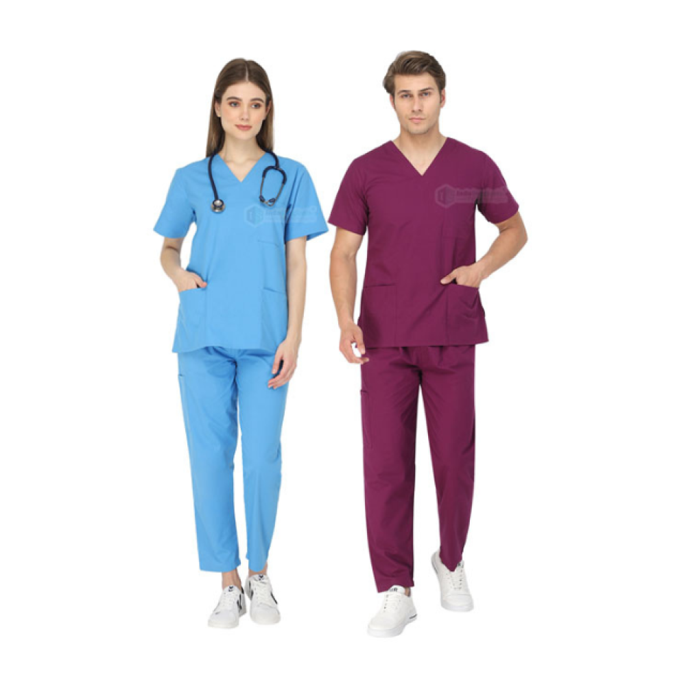 Indosurgicals V-Neck Premium Unisex Scrub Suit