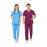 Indosurgicals V-Neck Premium Unisex Scrub Suit