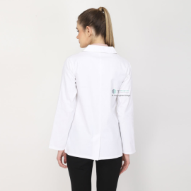 Indosurgicals Female Zipper Closure Full Sleeve  Lab Coat
