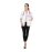 Indosurgicals Zipper Closure Half Sleeve Female Lab Coat