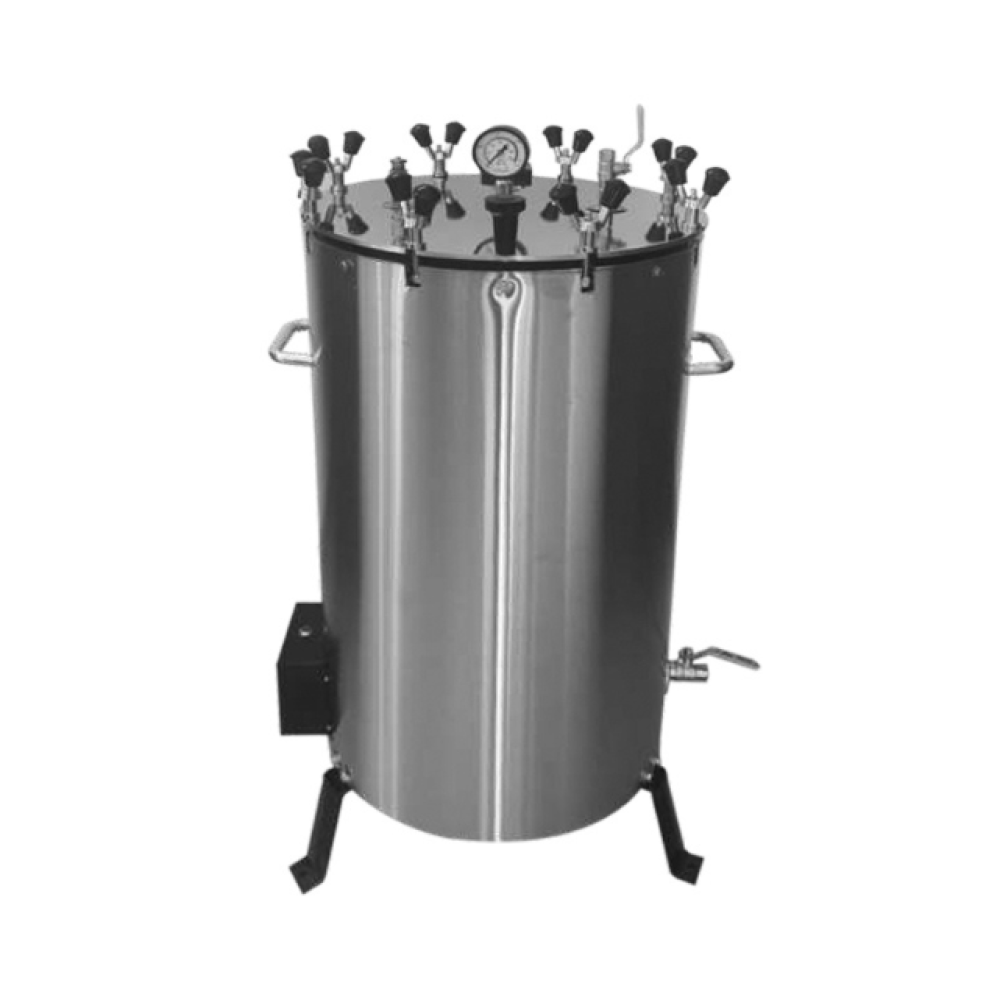 IS Double Wall Nut Locking Stainless Steel Vertical Autoclave