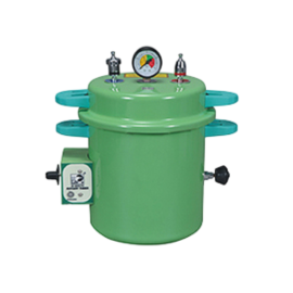 IS Coloured Epoxy Coated Pressure Cooker Type Electric Dental Autoclave – 10 Litre