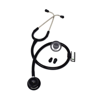 Dulcet Dual-Head Black Stethoscope
