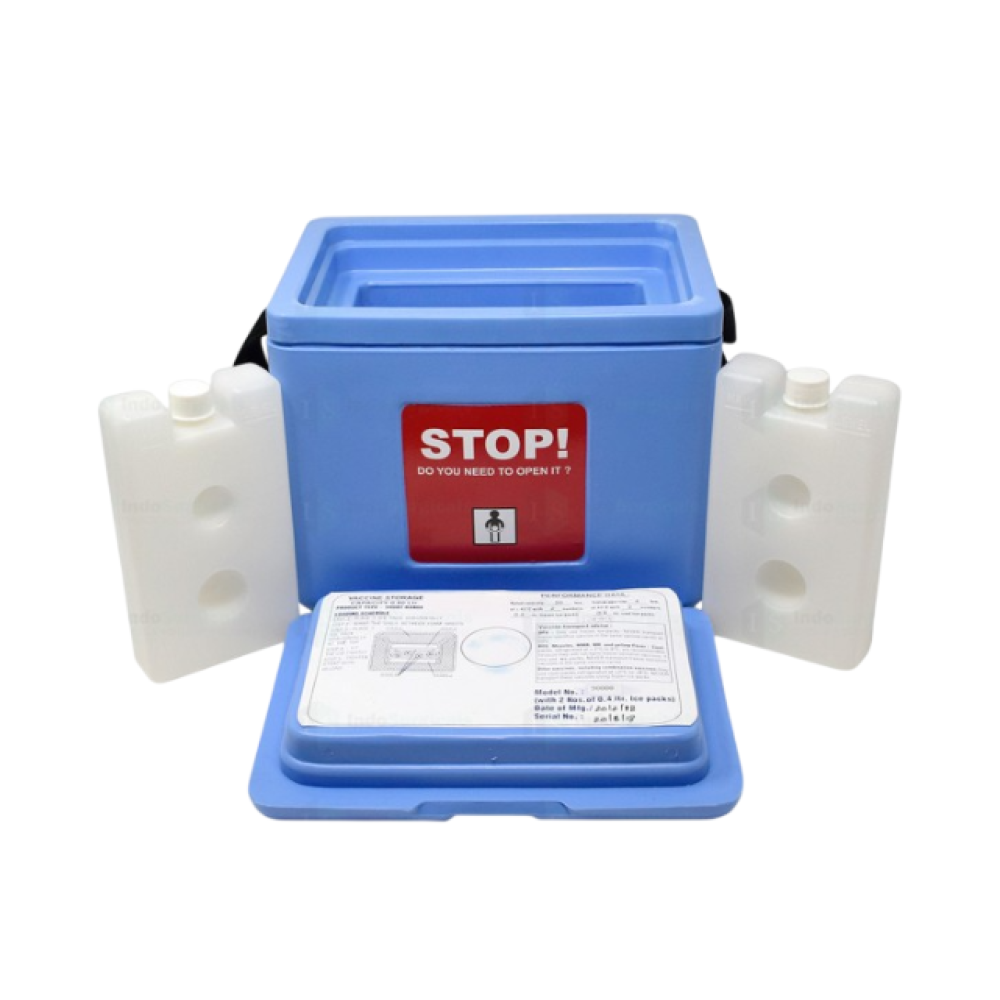 IS Small Vaccine Carrier Box with 2 Ice Packs – 0.80 Litre