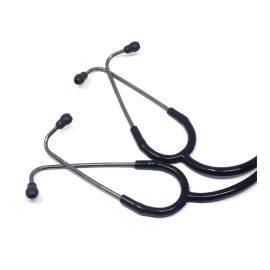 IndoSurgicals Silvery Teaching Stethoscope with Dual-Headset