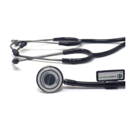 IndoSurgicals Silvery Teaching Stethoscope with Dual-Headset