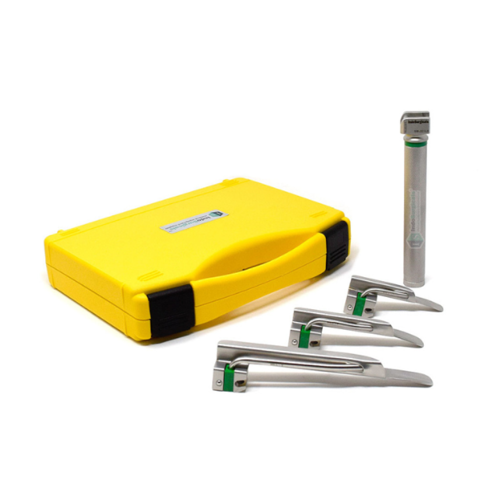 IS Fiber Optic Miller Type Laryngoscope Set