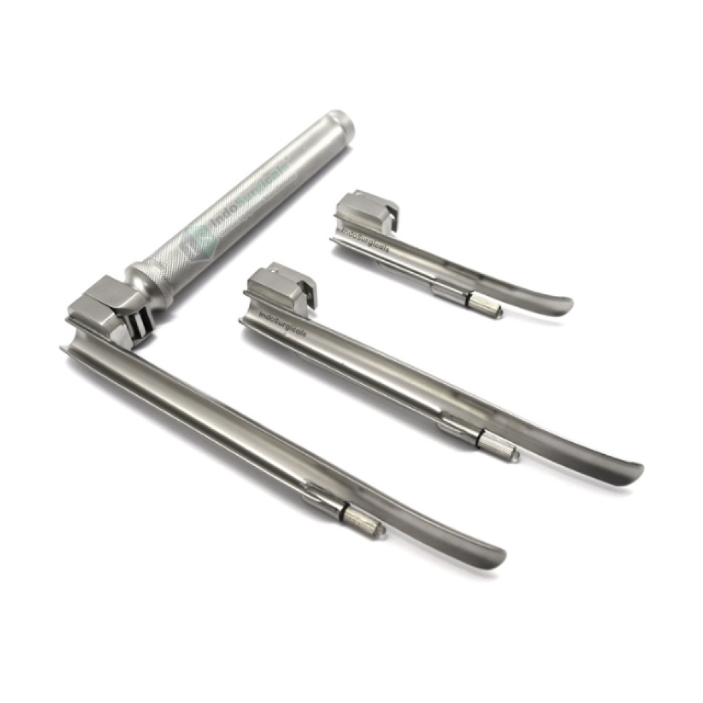 IS Miller Type Laryngoscope Set with LED Bulb