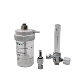 IndoSurgicals Oxygen Flow Meter with Humidifier Bottle