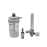 IndoSurgicals Oxygen Flow Meter with Humidifier Bottle