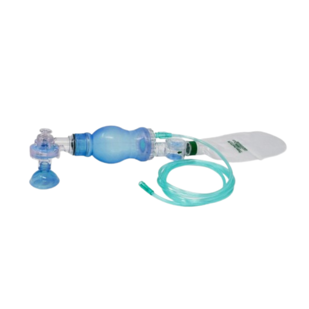 IS Blue Silicone Manual Neonates Resuscitator