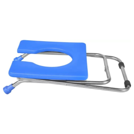 Medura Easy Move Stainless Steel Square Commode Stool